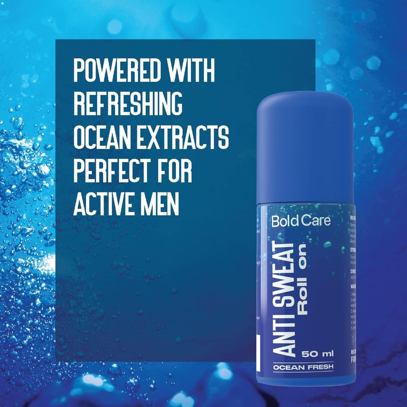 Bold Care Ocean Fresh Anti-sweat Roll-on (Pack of 2) - Image 2